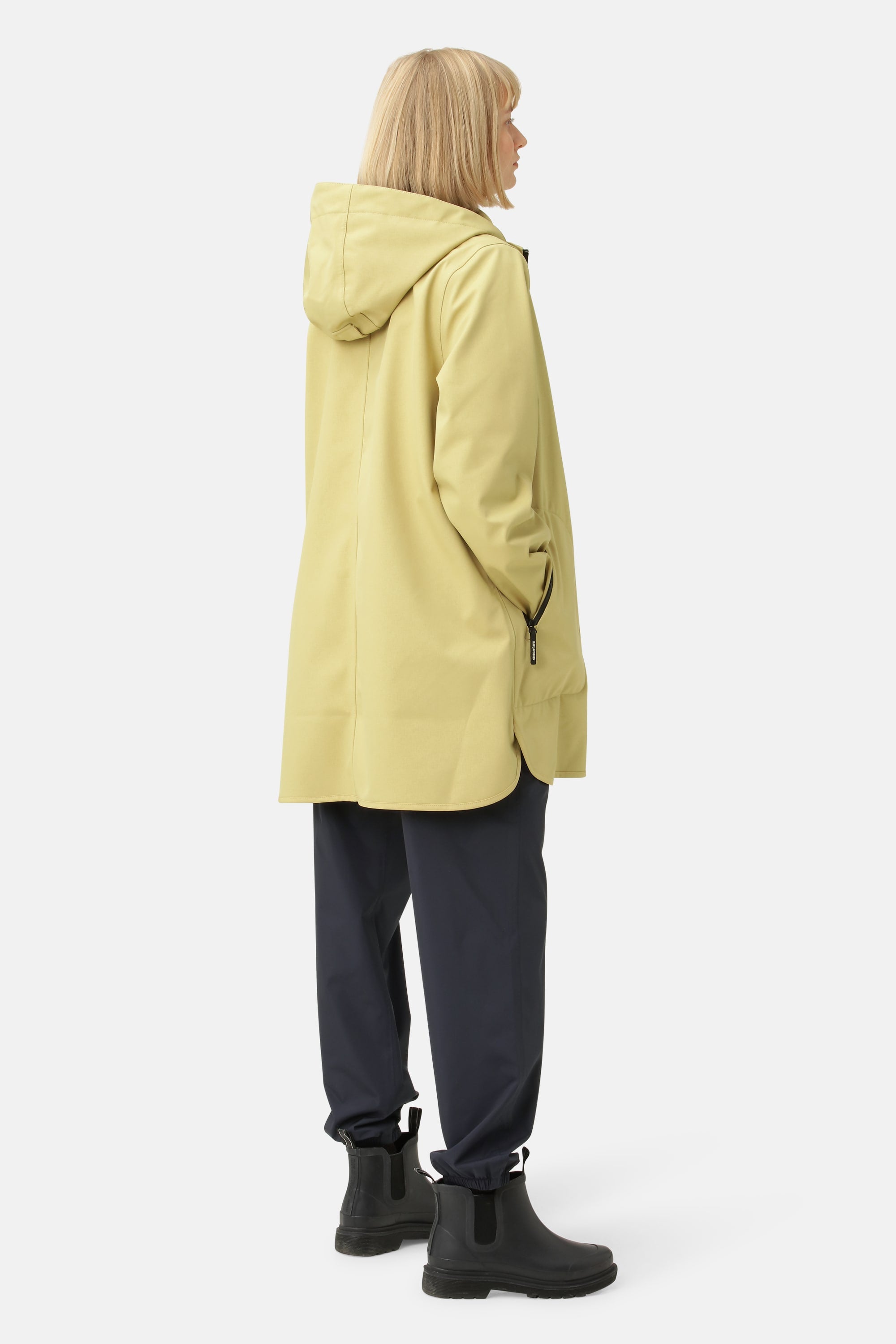 Softshell Regenmantel A-Linie - Citronella